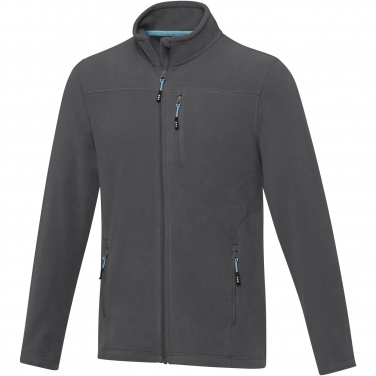 Logo trade corporate gifts picture of: Amber men's GRS recycled full zip fleece jacket