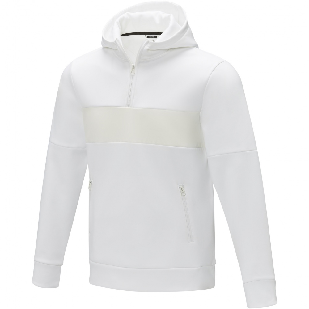 Logo trade corporate gifts image of: Sayan men's half zip anorak hooded sweater