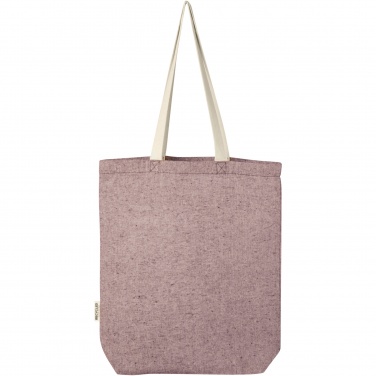 Logotrade promotional merchandise image of: Pheebs 150 g/m² recycled cotton tote bag with front pocket 9L