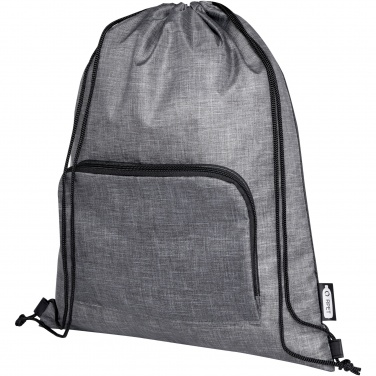 Logo trade promotional items image of: Ash recycled foldable drawstring bag 7L