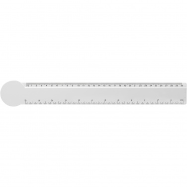 Logo trade promotional items picture of: Tait 30cm circle-shaped recycled plastic ruler