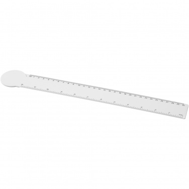 Logotrade promotional product picture of: Tait 30cm circle-shaped recycled plastic ruler