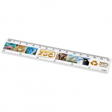 Logo trade business gift photo of: Refari 15 cm recycled plastic ruler