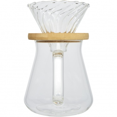 Logo trade business gifts image of: Geis 500 ml glass coffee maker