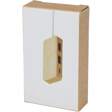 Logotrade promotional gifts photo of: Tapas bamboo USB hub