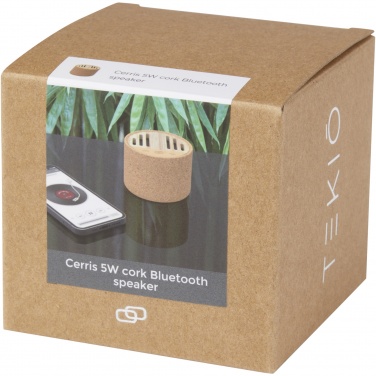 Logo trade business gifts image of: Cerris 5W cork Bluetooth® speaker
