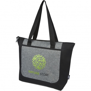 Logotrade advertising products photo of: Reclaim GRS recycled two-tone zippered tote bag 15L