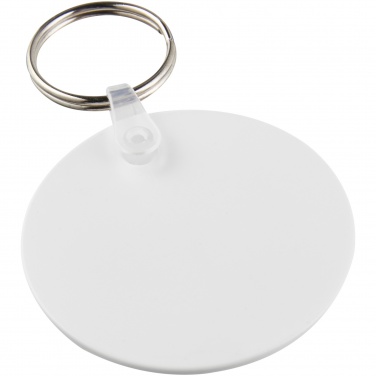 Logotrade corporate gift picture of: Tait circle-shaped recycled keychain