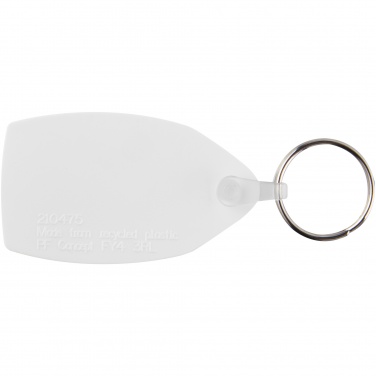 Logo trade promotional items image of: Tait rectangular-shaped recycled keychain