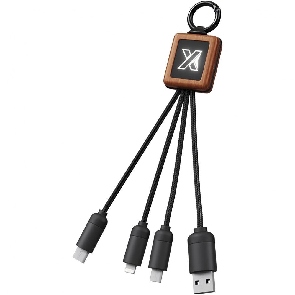 Logotrade promotional gifts photo of: SCX.design C19 wooden easy to use cable