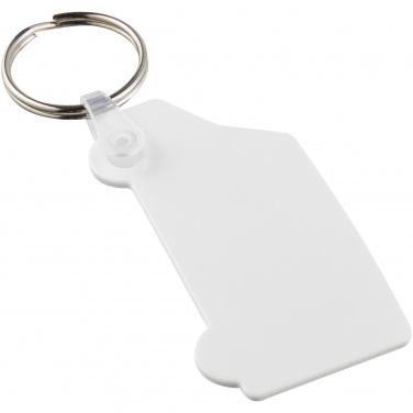 Logo trade advertising products image of: Tait van-shaped recycled keychain