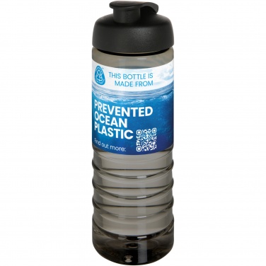 Logo trade business gifts image of: H2O Active® Eco Treble 750 ml flip lid sport bottle