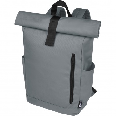Logotrade promotional giveaway picture of: Byron 15.6" GRS RPET roll-top backpack 18L