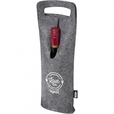 Logotrade promotional item image of: Felta 75 cl GRS recycled felt wine bag