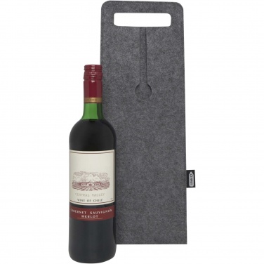 Logo trade promotional merchandise photo of: Felta 75 cl GRS recycled felt wine bag