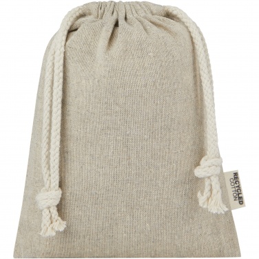 Logo trade corporate gifts picture of: Pheebs 150 g/m² GRS recycled cotton gift bag small 0.5L