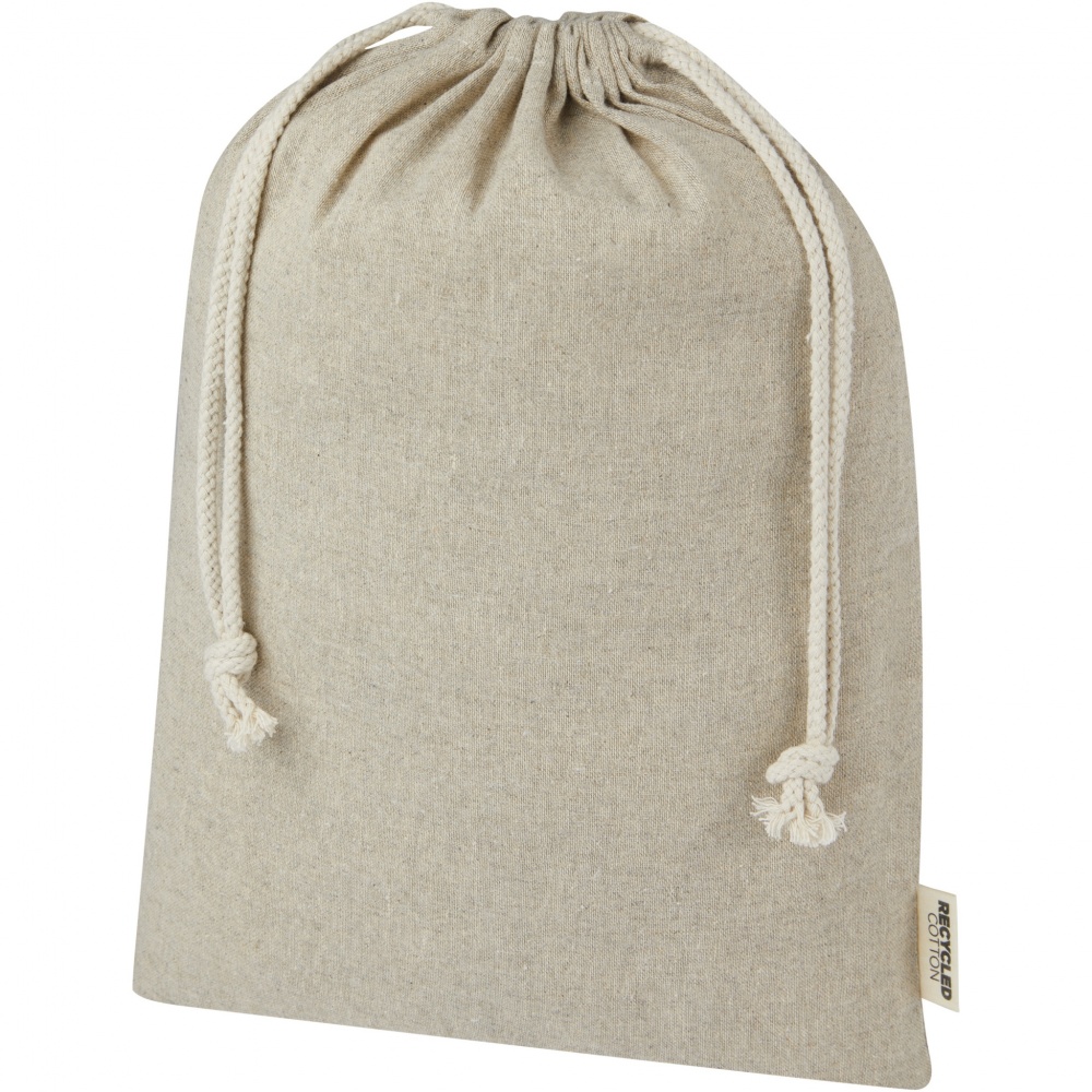Logotrade business gift image of: Pheebs 150 g/m² GRS recycled cotton gift bag large 4L