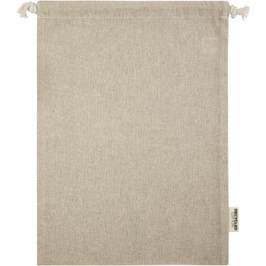 Logotrade promotional product image of: Pheebs 150 g/m² GRS recycled cotton gift bag large 4L
