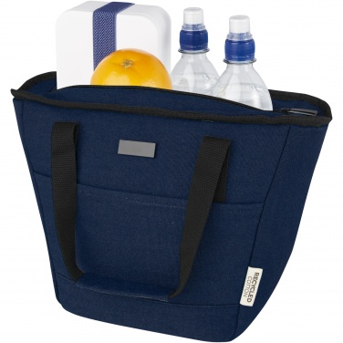 Logo trade business gift photo of: Joey 9-can GRS recycled canvas lunch cooler bag 6L