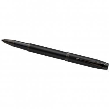 Logo trade promotional items image of: Parker IM achromatic ballpoint and rollerball pen set with gift box