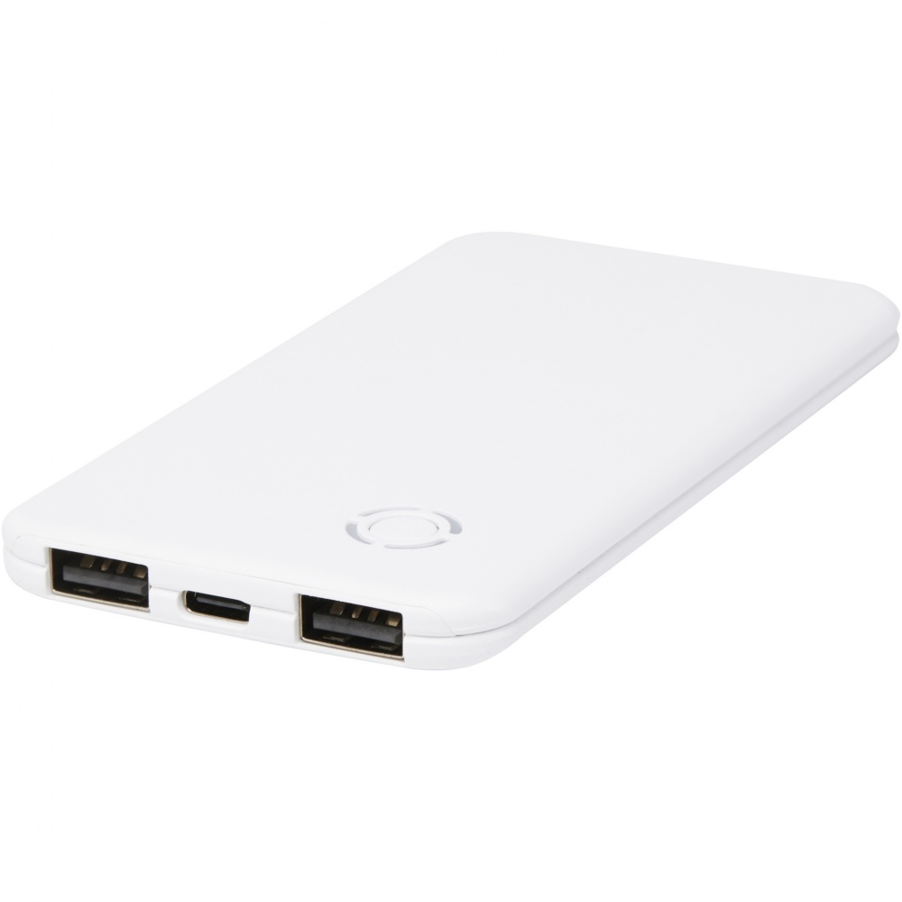 Logotrade promotional product image of: Slender 4000 mAh slim dual power bank
