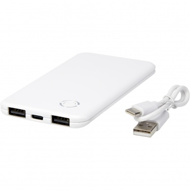 Logotrade advertising products photo of: Slender 4000 mAh slim dual power bank