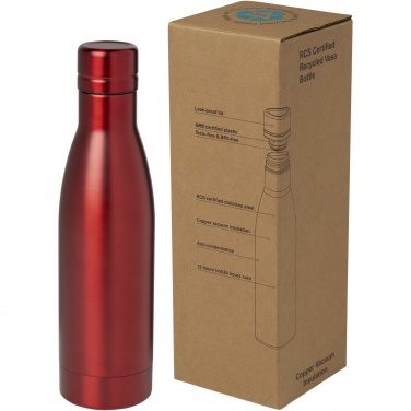 Logo trade promotional items image of: Vasa 500 ml RCS certified recycled stainless steel copper vacuum insulated bottle
