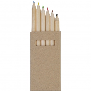 Logo trade promotional items picture of: Artemaa 6-piece pencil colouring set
