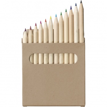 Logo trade promotional merchandise photo of: Artemaa 12-piece pencil colouring set