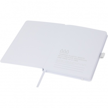 Logo trade promotional products image of: Thalaasa ocean-bound plastic hardcover notebook