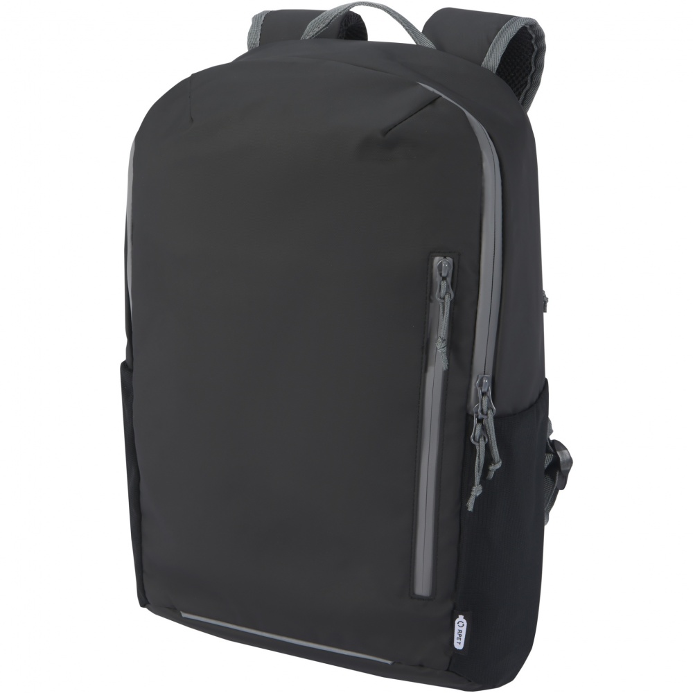 Logotrade promotional product picture of: Aqua 15" GRS recycled water resistant laptop backpack 21L