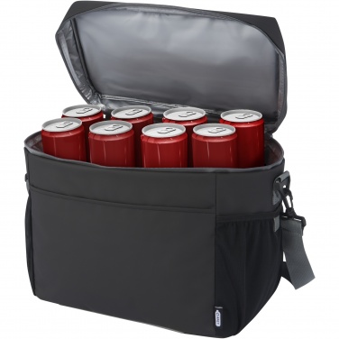 Logo trade promotional giveaways image of: Aqua 20-can GRS recycled water resistant cooler bag 22L