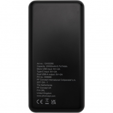 Logotrade promotional product image of: Loop 20.000 mAh recycled plastic power bank 