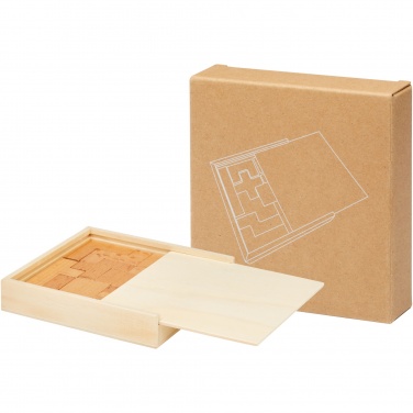 Logo trade promotional product photo of: Bark wooden puzzle