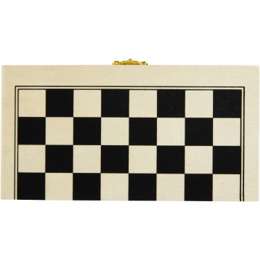 Logo trade promotional gifts picture of: King wooden chess set