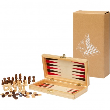 Logotrade promotional giveaways photo of: Mugo 3-in-1 wooden game set