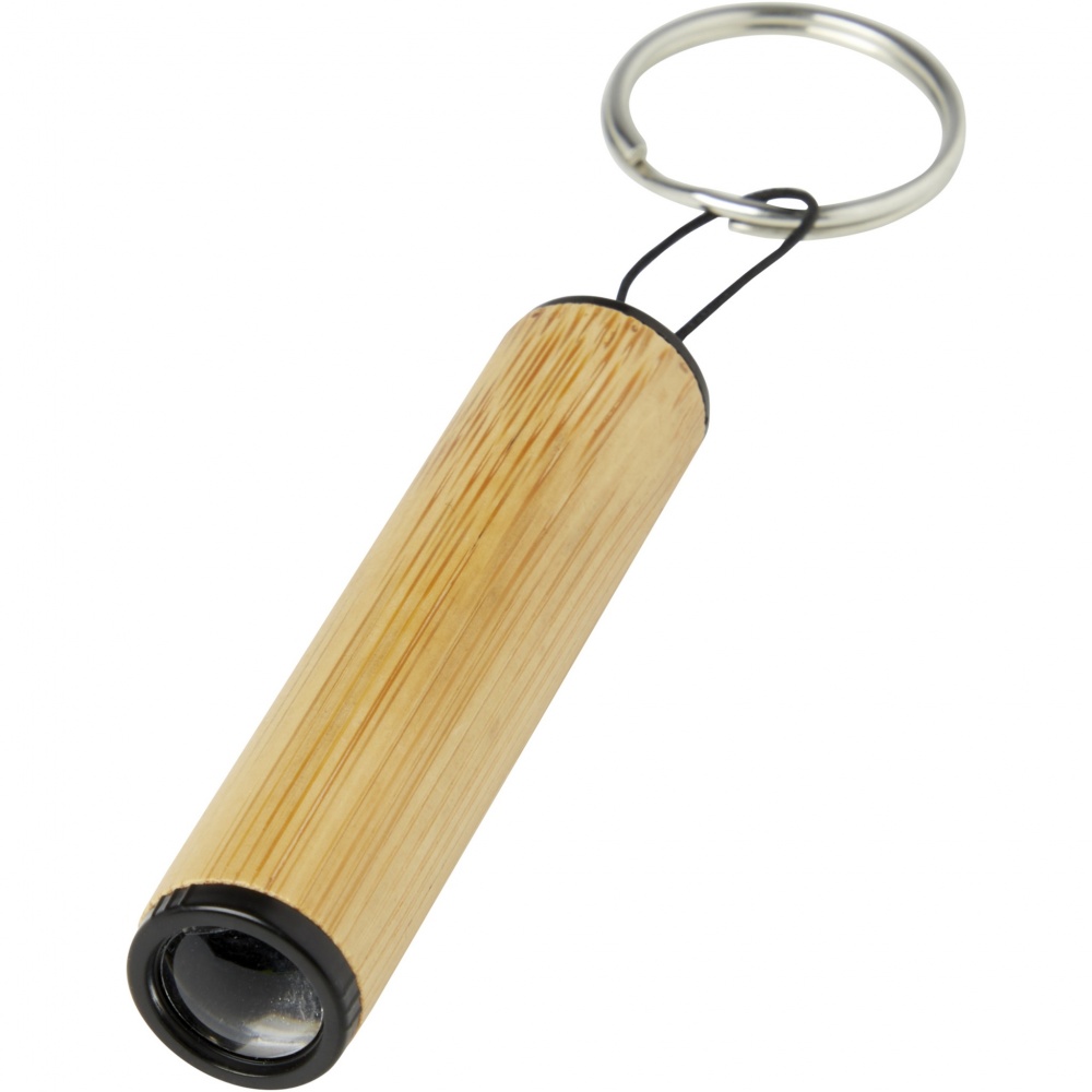 Logo trade promotional gifts image of: Cane bamboo key ring with light