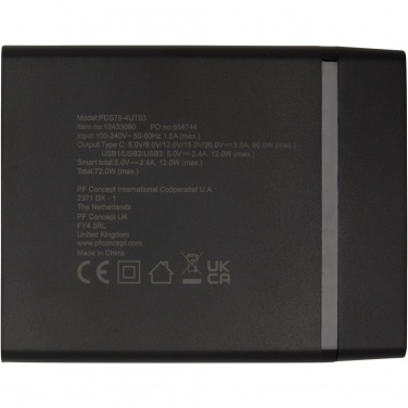 Logo trade advertising products image of: ADAPT 72W recycled plastic PD power station