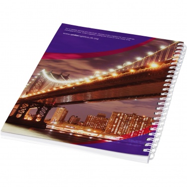 Logotrade promotional gift picture of: Desk-Mate® A4 spiral notebook with printed back cover