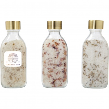 Logo trade promotional item photo of: Wellmark Just Relax 3-piece 200 ml bath salt gift set