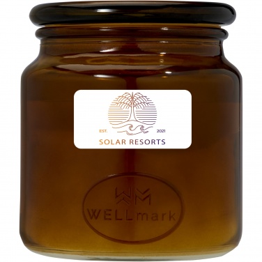 Logotrade promotional item picture of: Wellmark Let's Get Cozy 650 g scented candle - cedar wood fragrance