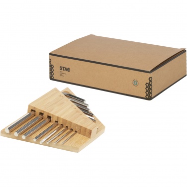 Logotrade corporate gift picture of: Allen bamboo hex key tool set