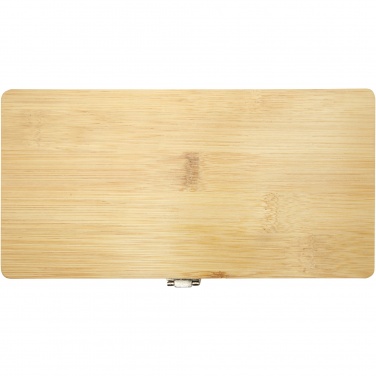 Logo trade promotional giveaways image of: Rivet 19-piece bamboo/recycled plastic tool set