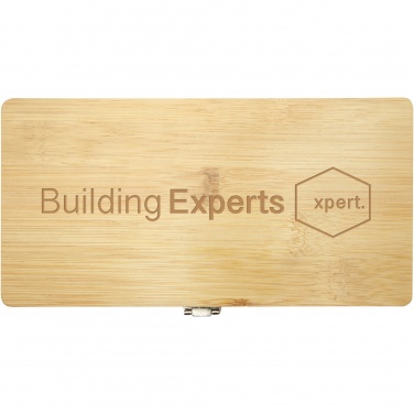 Logotrade promotional gift image of: Rivet 19-piece bamboo/recycled plastic tool set