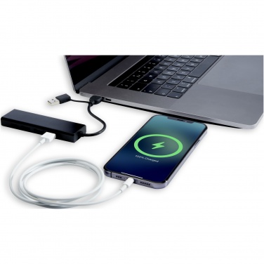 Logo trade promotional merchandise image of: Rise RCS recycled aluminium USB 2.0 hub