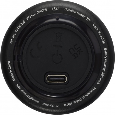 Logotrade promotional merchandise image of: Rise 3W RCS recycled aluminium Bluetooth® mini speaker 