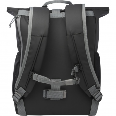 Logo trade corporate gifts picture of: Aqua 15" GRS recycled water resistant roll-top bike bag 20L