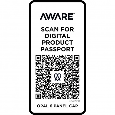 Logotrade promotional gift image of: Opal 6 panel Aware™ recycled cap