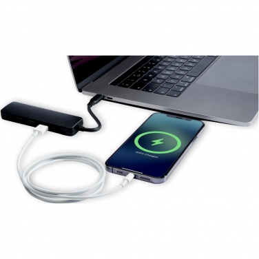Logo trade business gifts image of: Loop RCS recycled plastic multimedia adapter USB 2.0-3.0 with HDMI port