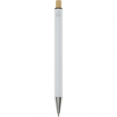 Logotrade promotional giveaway image of: Cyrus recycled aluminium ballpoint pen (blue ink)